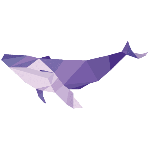 Purple Whale Design Logo